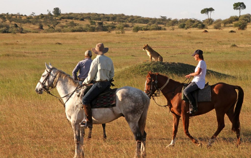 Masai Mara riding safari on horseback through Kenya’s wildlife conservancies