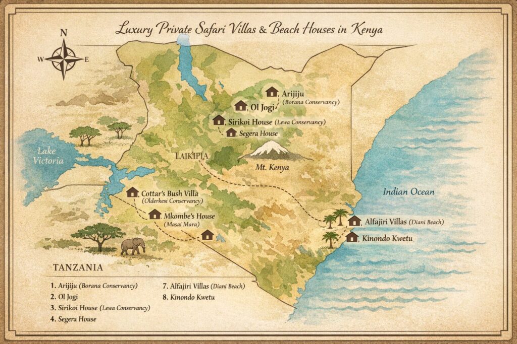 luxury villas, houses of kenha